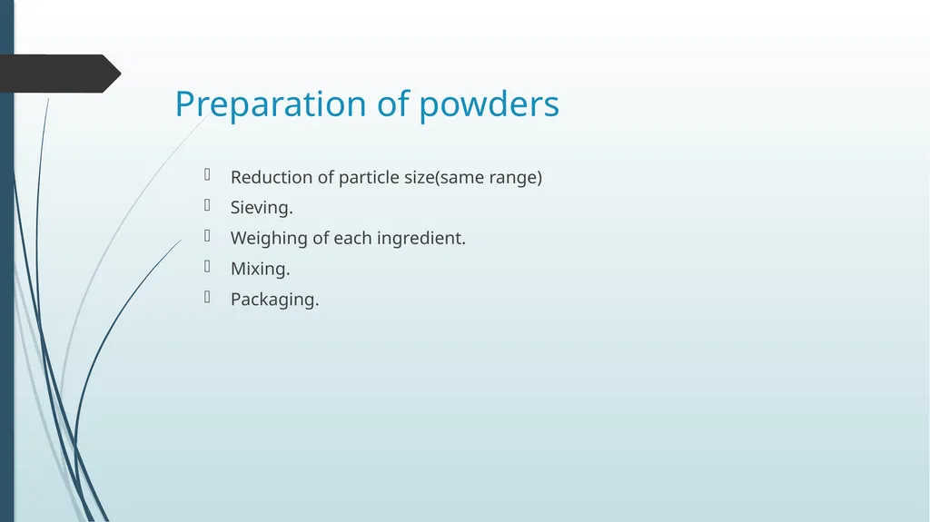 Powders Submitted by: kinza batool Submitted to: - slide 7 of 11