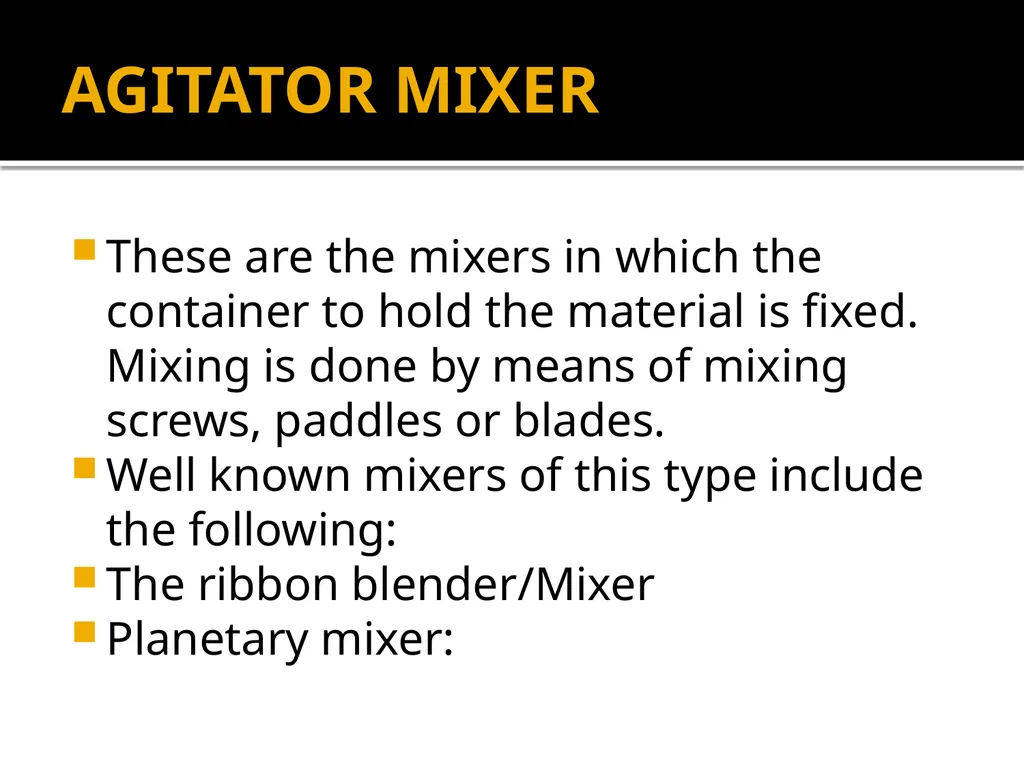 POWDER MIXING solid mixing, mechanism of solid - slide 16 of 20