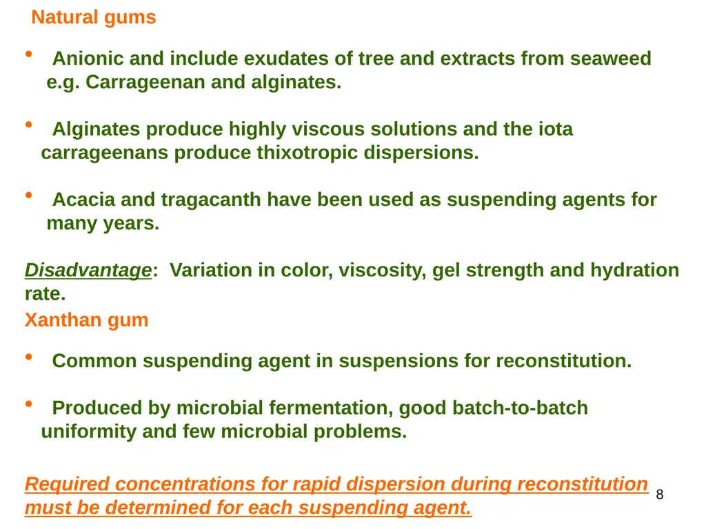 DRY SYRUPS 1 CONTENTS DEFINITION CHARACTERISTICS - slide 8 of 26
