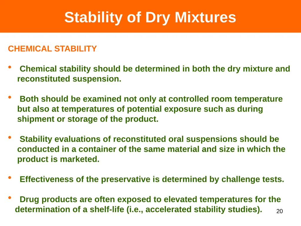 DRY SYRUPS 1 CONTENTS DEFINITION CHARACTERISTICS - slide 20 of 26