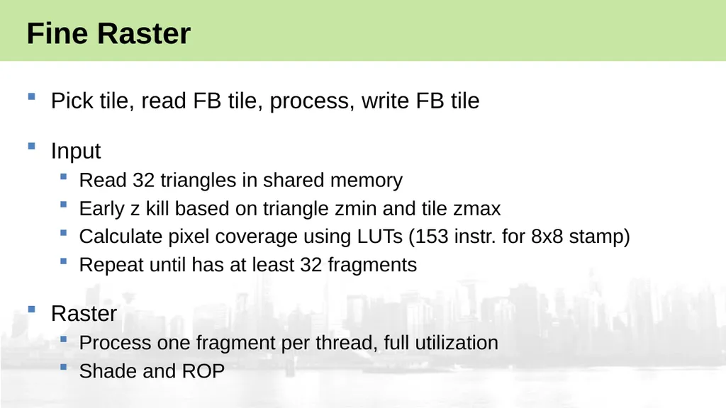 High-Performance Software Rasterization on GPUs - slide 19 of 30