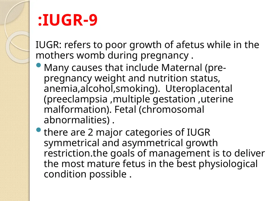 Maternal and neonatal nursing (specialties) - slide 23 of 25