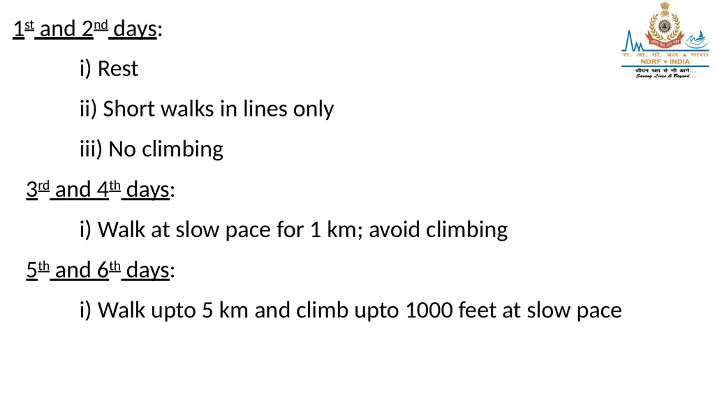 HIGH ALTITUDE DISEASES & COLD INJURIES LESSON-24 - slide 29 of 34