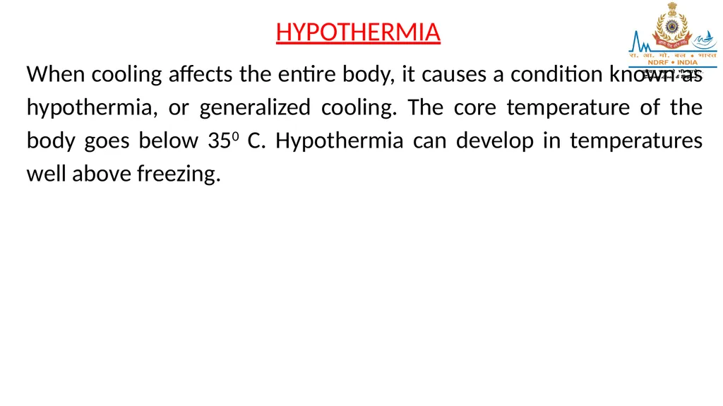 HIGH ALTITUDE DISEASES & COLD INJURIES LESSON-24 - slide 24 of 34