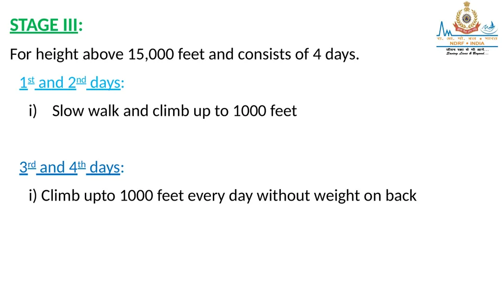 HIGH ALTITUDE DISEASES & COLD INJURIES LESSON-24 - slide 31 of 34
