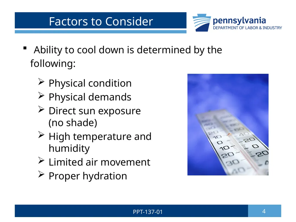 Summer Safety 1 PPT-137-01 Bureau of Workers’ - slide 4 of 29