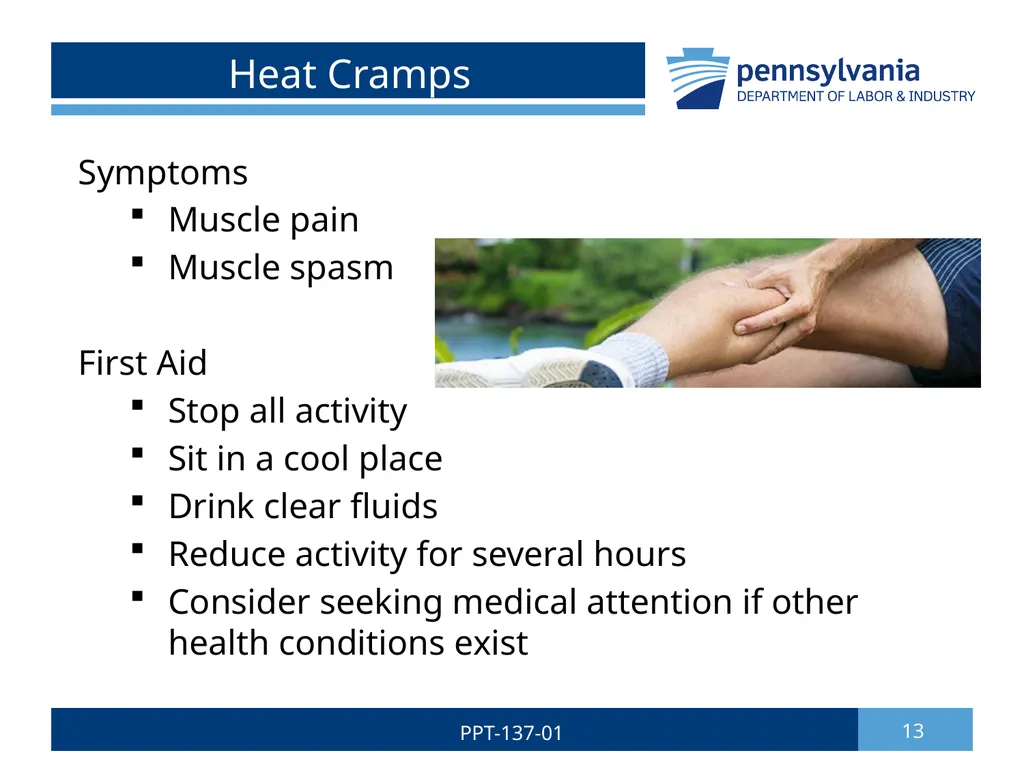 Summer Safety 1 PPT-137-01 Bureau of Workers’ - slide 13 of 29