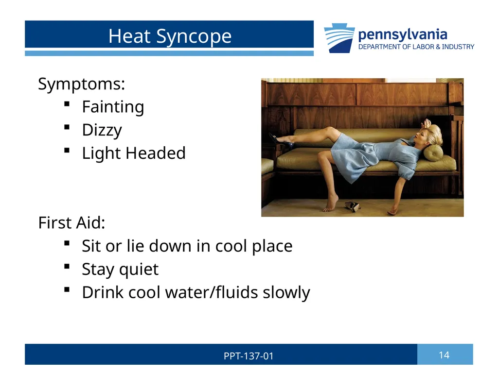 Summer Safety 1 PPT-137-01 Bureau of Workers’ - slide 14 of 29