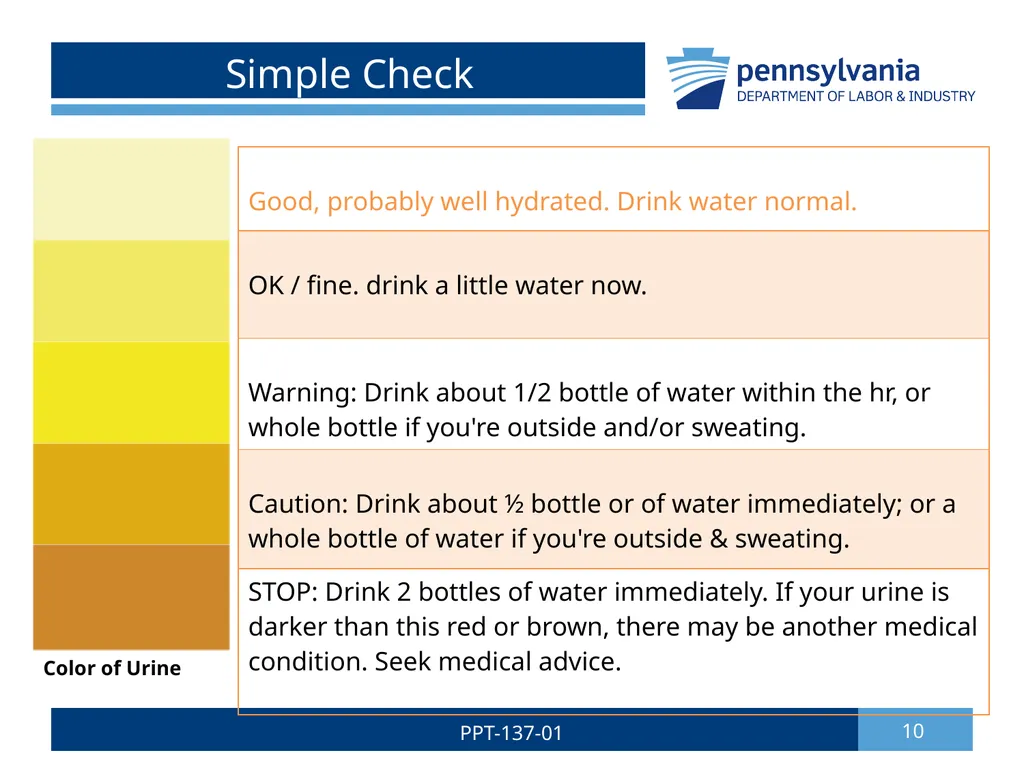 Summer Safety 1 PPT-137-01 Bureau of Workers’ - slide 10 of 29