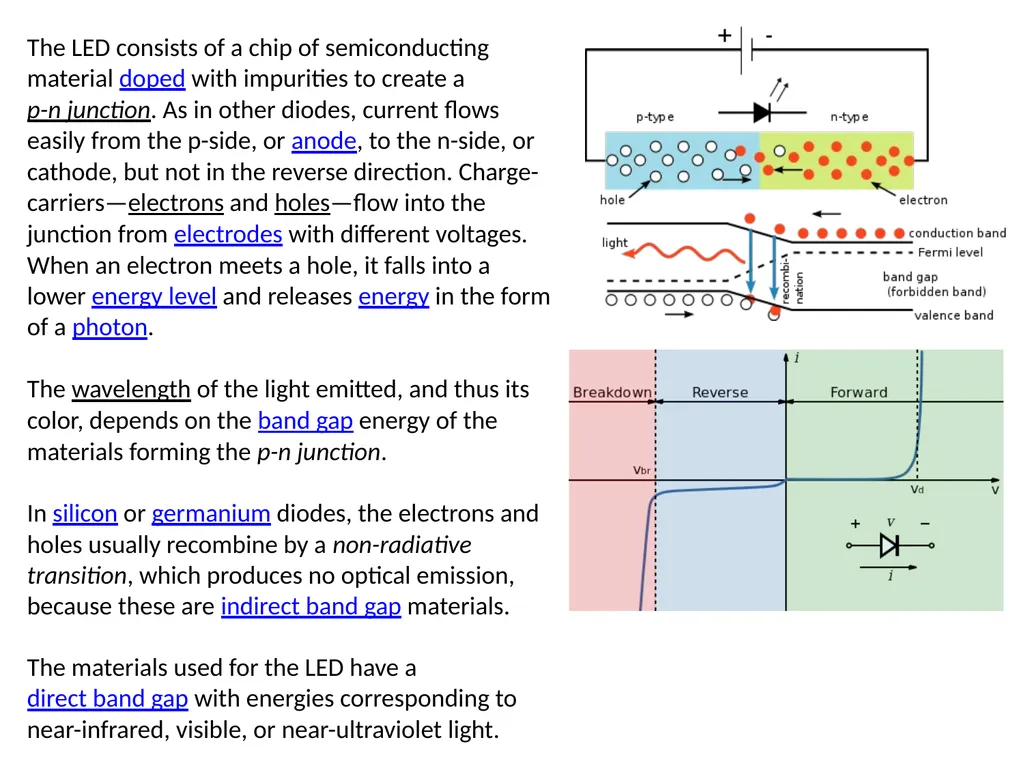 Electroluminescence as a phenomenon was discovered - slide 2 of 11