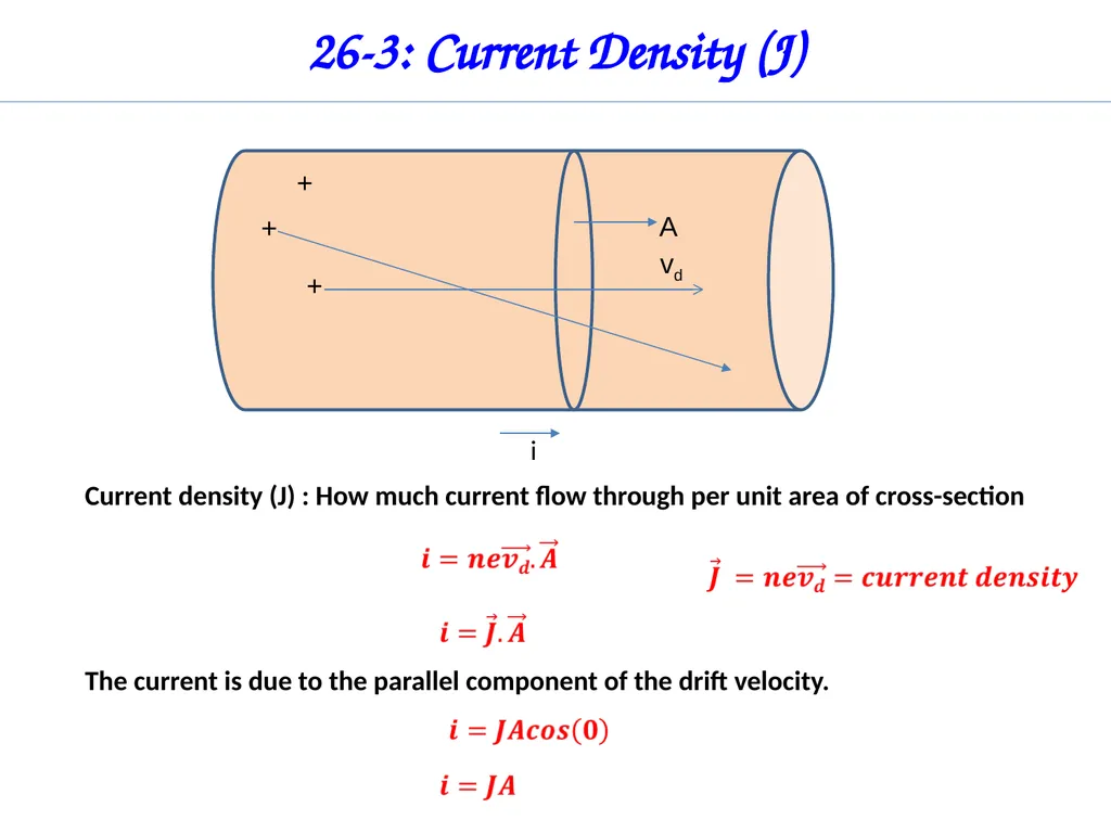 Chapter 26 Current and Resistance Charge in motion - slide 9 of 40