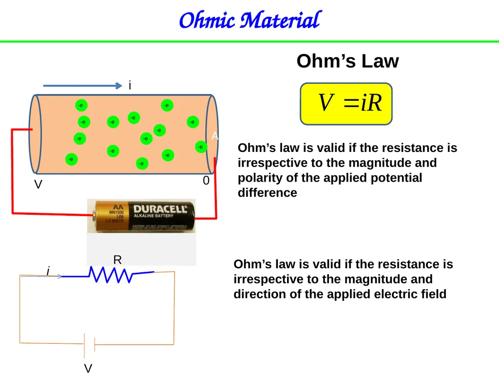 Chapter 26 Current and Resistance Charge in motion - slide 18 of 40