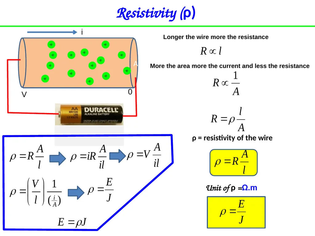 Chapter 26 Current and Resistance Charge in motion - slide 20 of 40