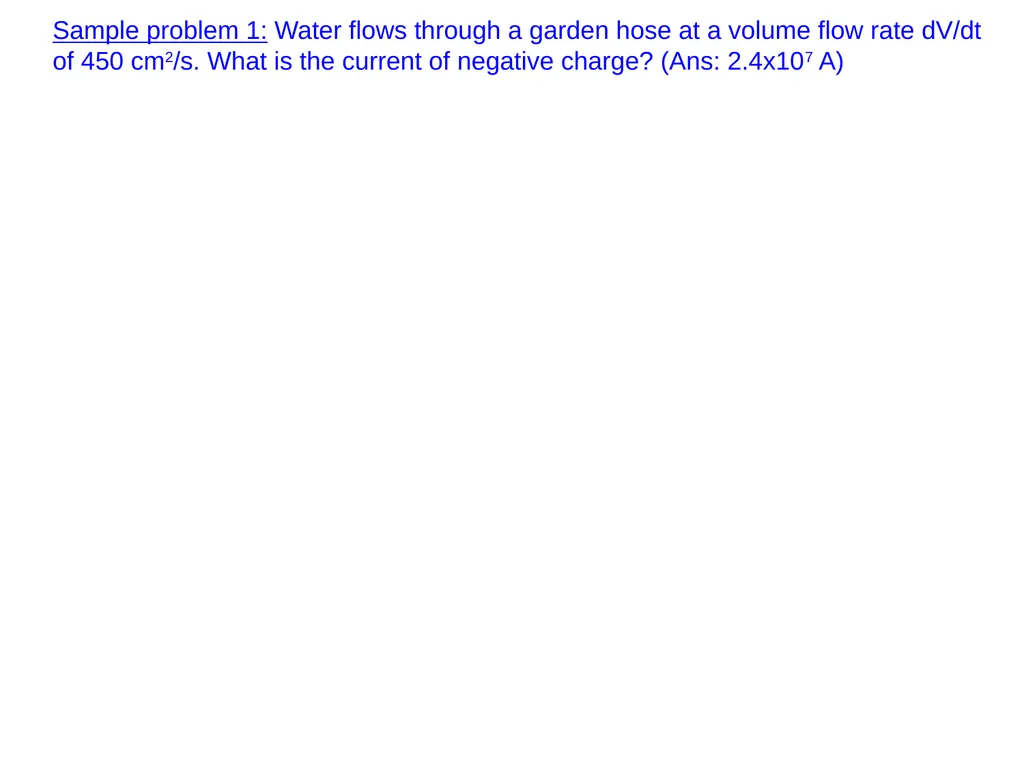 Chapter 26 Current and Resistance Charge in motion - slide 14 of 40