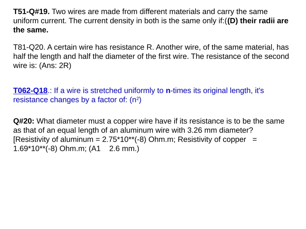 Chapter 26 Current and Resistance Charge in motion - slide 35 of 40