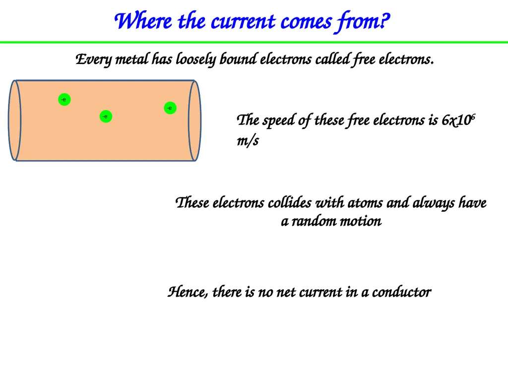 Chapter 26 Current and Resistance Charge in motion - slide 4 of 40