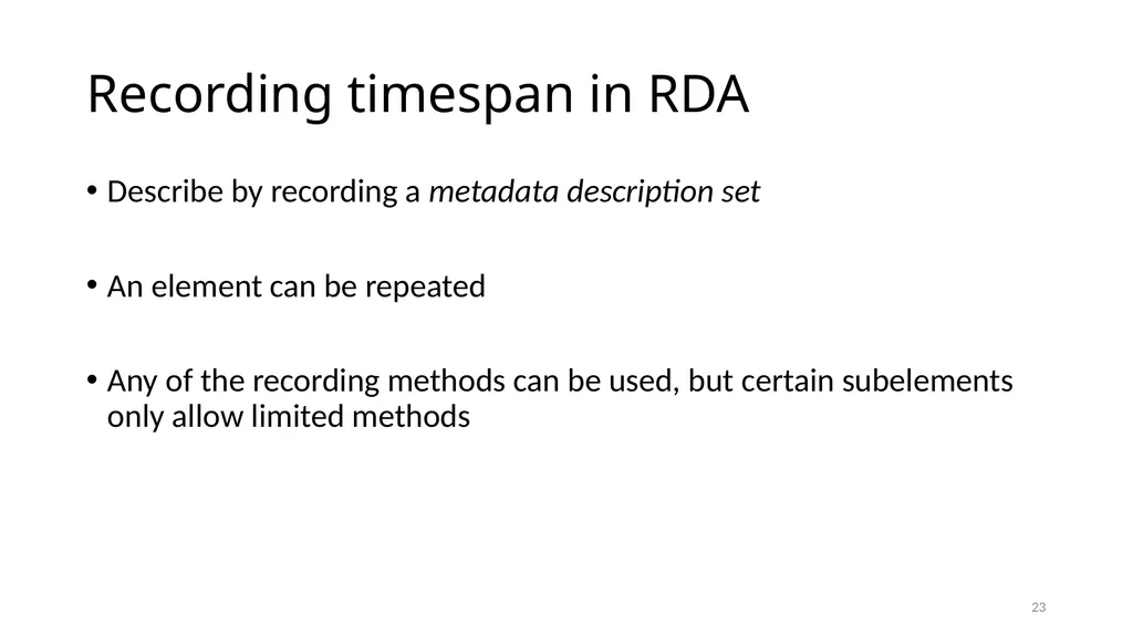 Timespan Module 12 1 Define the new Timespan - slide 23 of 48