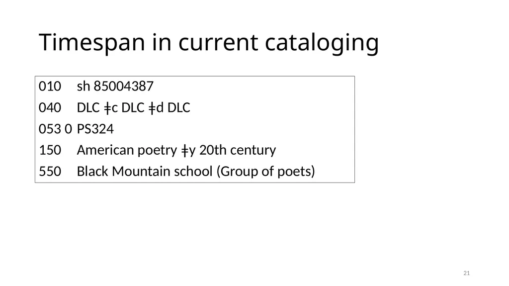 Timespan Module 12 1 Define the new Timespan - slide 21 of 48