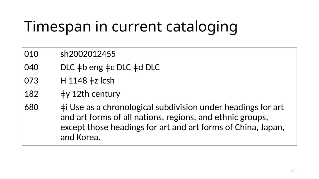 Timespan Module 12 1 Define the new Timespan - slide 22 of 48