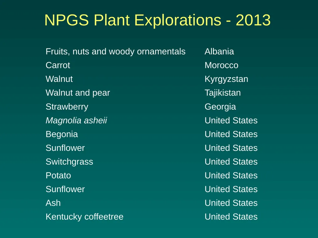 National Germplasm Resources Laboratory Plant - slide 10 of 11