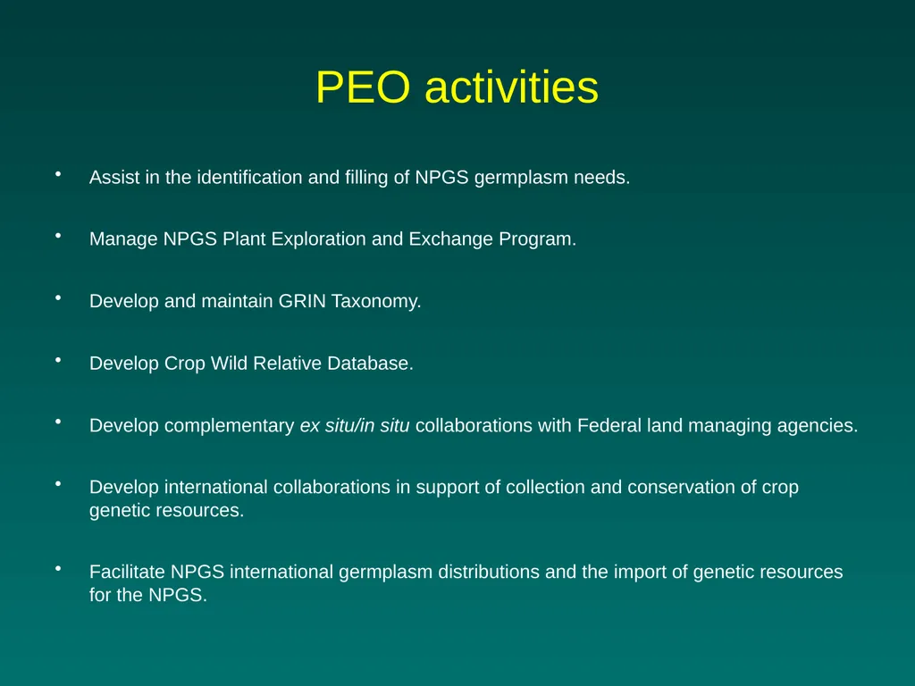 National Germplasm Resources Laboratory Plant - slide 2 of 11