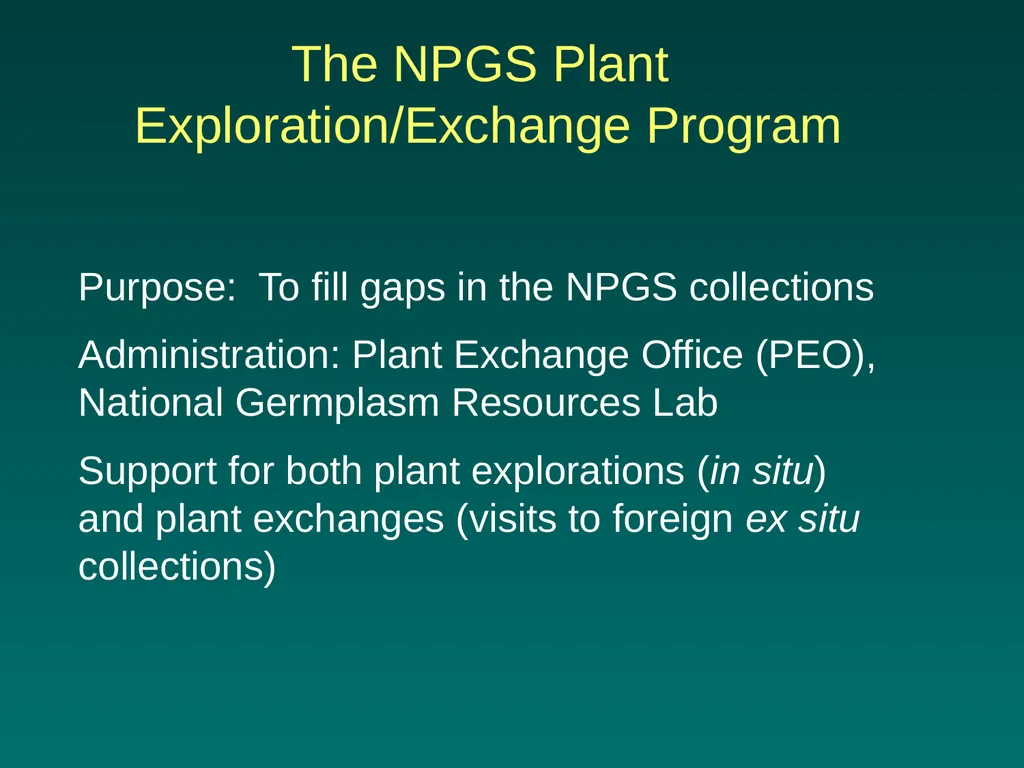National Germplasm Resources Laboratory Plant - slide 8 of 11