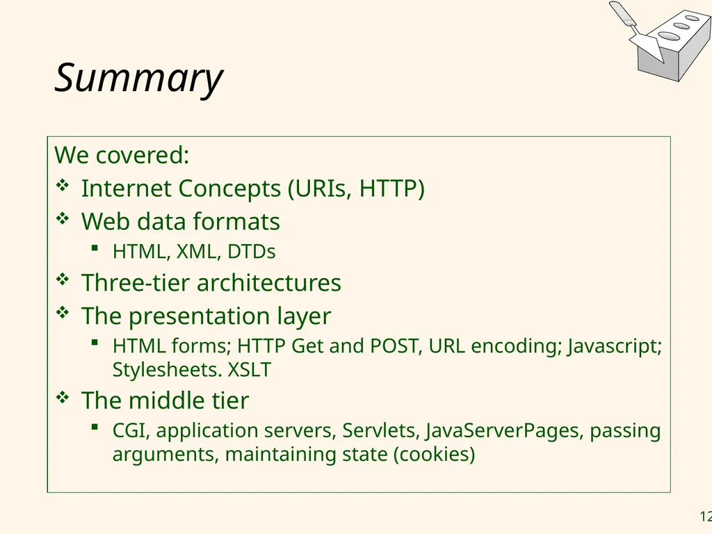 Database-Backed Internet Applications Chapter 7 - slide 123 of 123