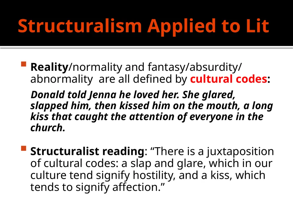 Structuralism Introduction & Theoretical - slide 25 of 32