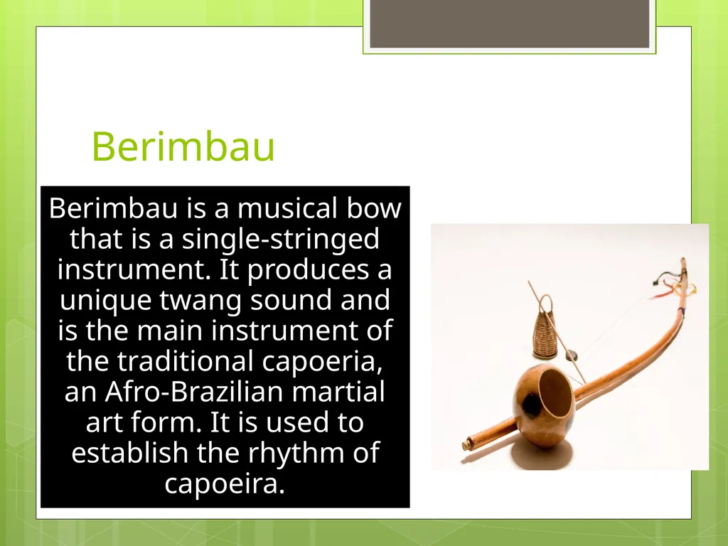 Afro-Brazilian Instruments Regina Elamri - slide 6 of 10