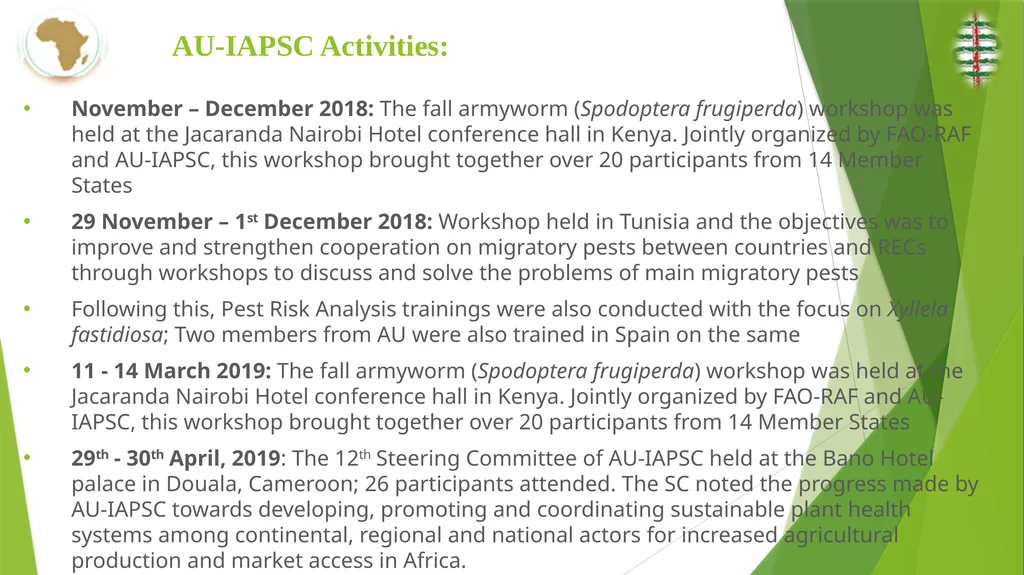 AU – IAPSC SUMMARY REPORT 31ST TECHNICAL - slide 7 of 14
