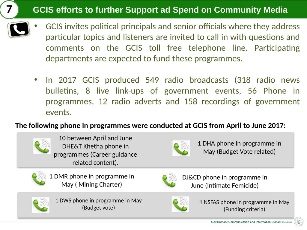 GCIS: Presentation to Portfolio Committee on - slide 34 of 37