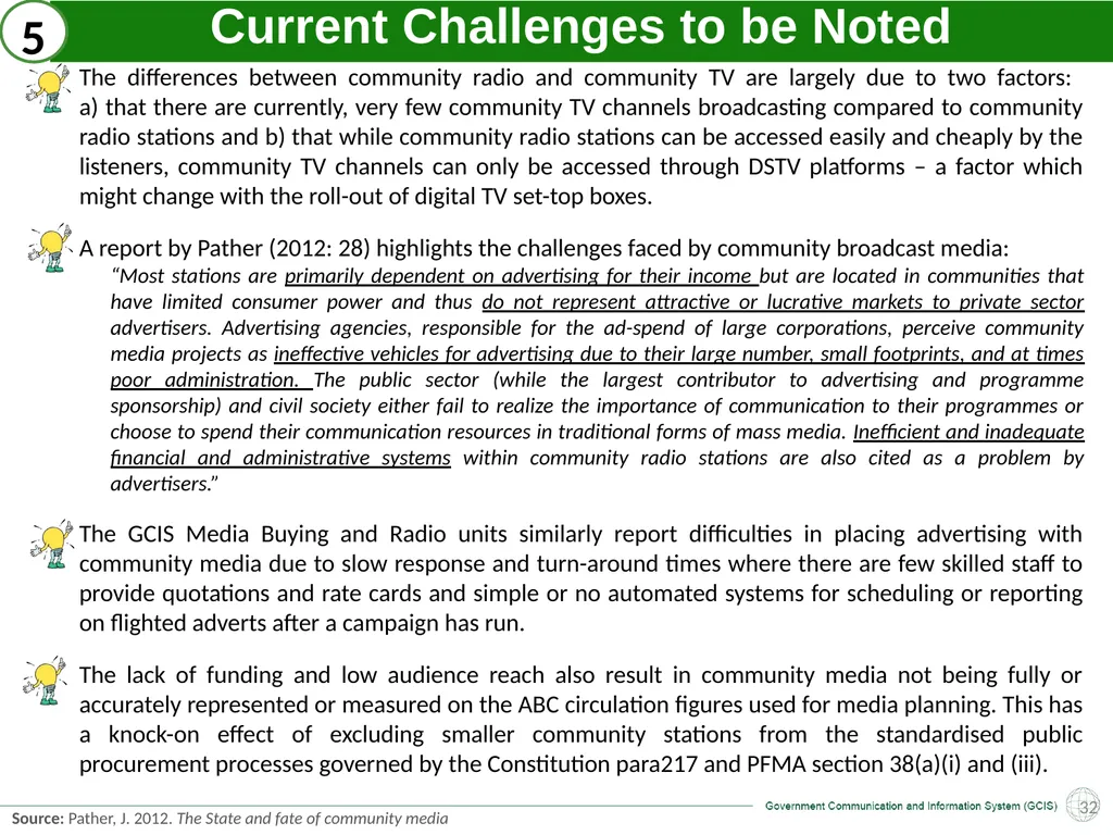 GCIS: Presentation to Portfolio Committee on - slide 32 of 37