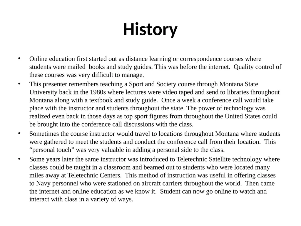 Sport Management Online Education: A View Toward - slide 2 of 17