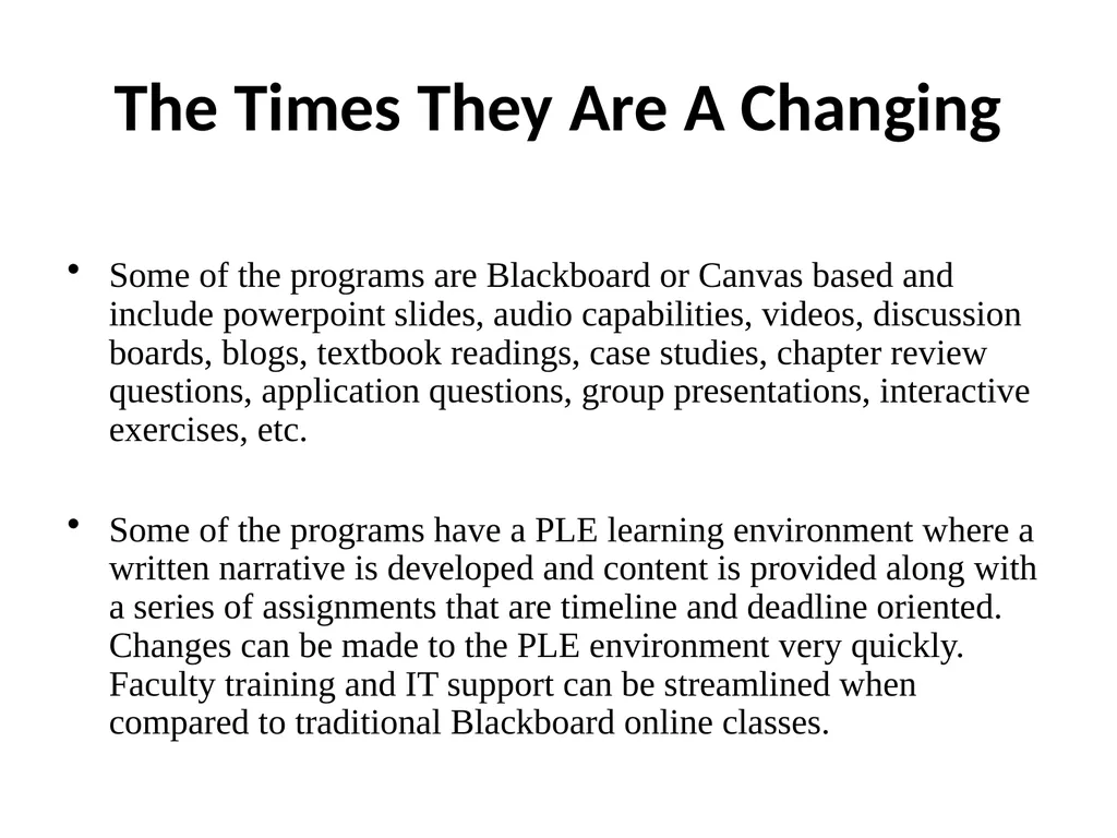 Sport Management Online Education: A View Toward - slide 4 of 17
