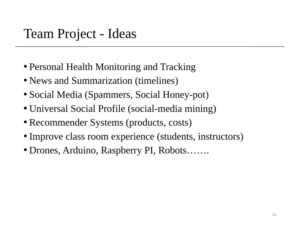 Introduction Sampath Jayarathna Cal Poly Pomona - slide 14 of 48