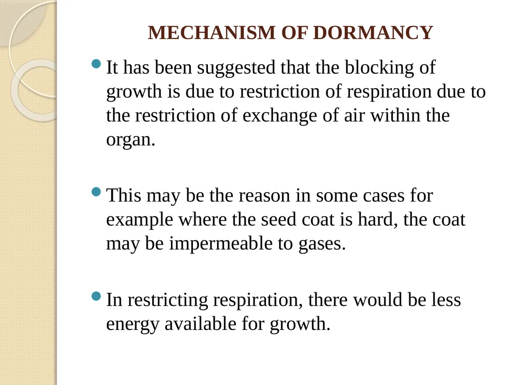 DORMANCY John L. Terlabie DORMANCY Dormancy refers - slide 18 of 43