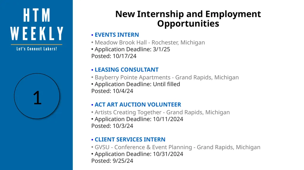 10.21.2024 Click here to learn more about all GVSU - slide 2 of 7