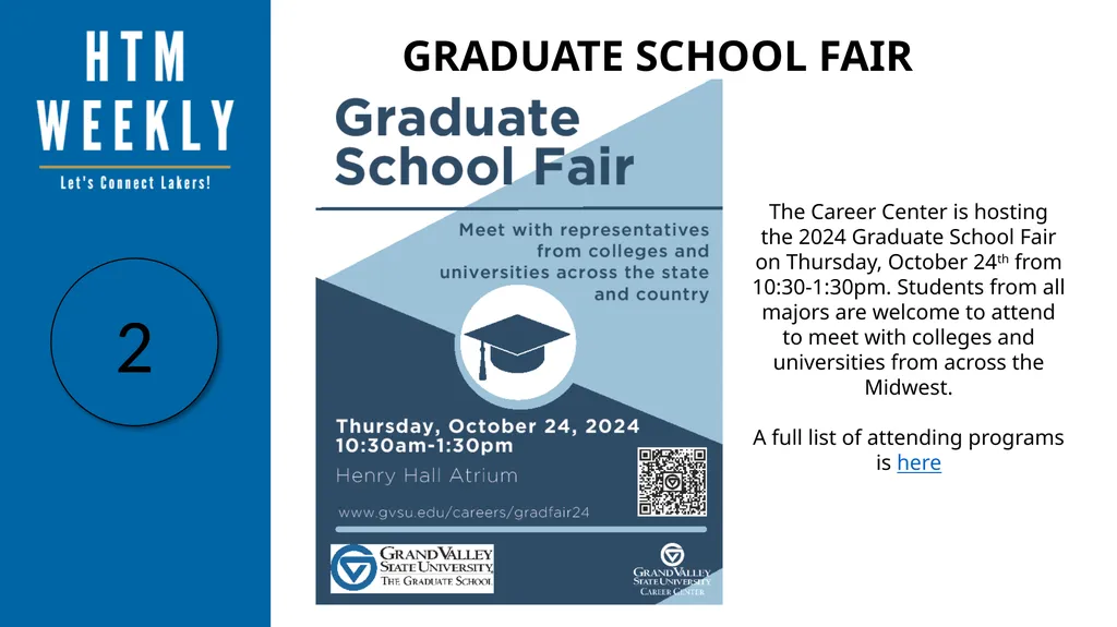 10.21.2024 Click here to learn more about all GVSU - slide 3 of 7
