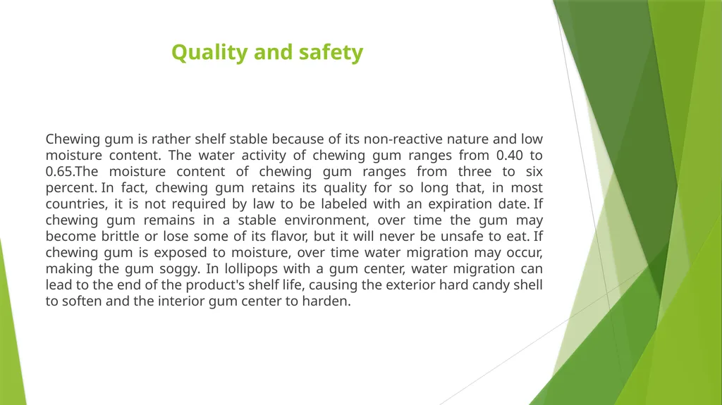 CHEWING GUMS AND BUBBLE GUMS Department : Dairy - slide 15 of 24