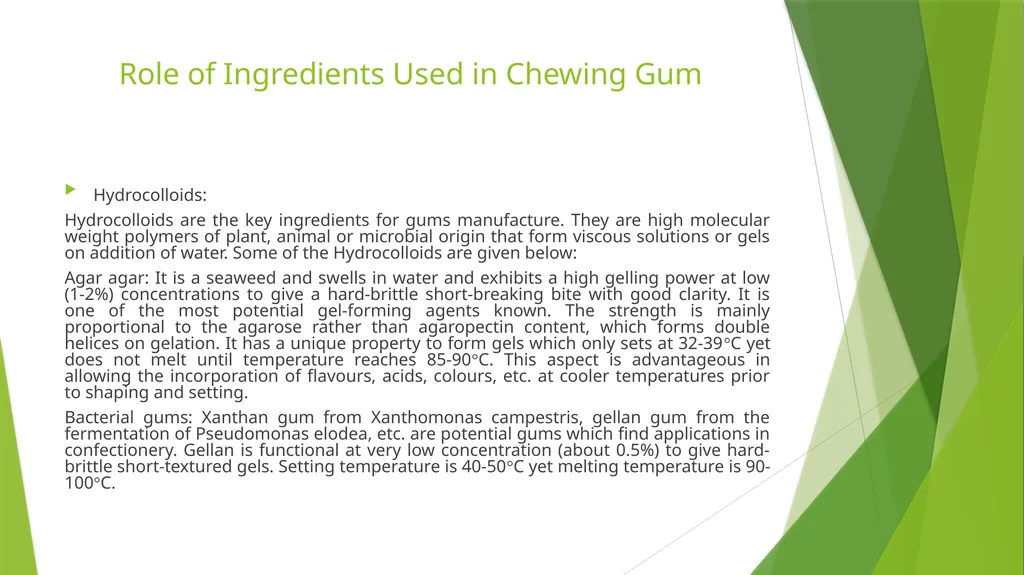 CHEWING GUMS AND BUBBLE GUMS Department : Dairy - slide 5 of 24