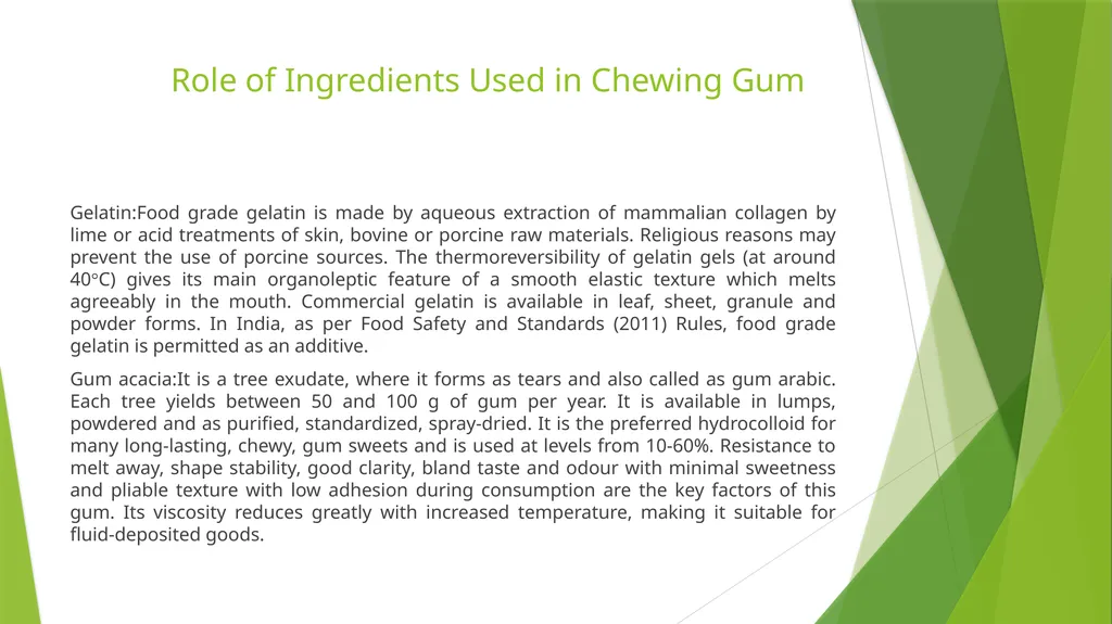 CHEWING GUMS AND BUBBLE GUMS Department : Dairy - slide 6 of 24