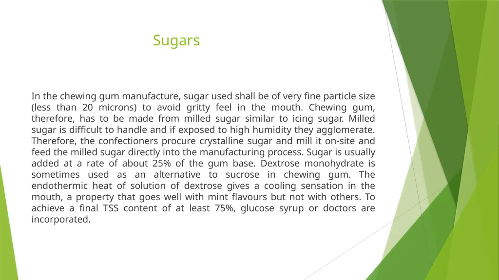 CHEWING GUMS AND BUBBLE GUMS Department : Dairy - slide 8 of 24