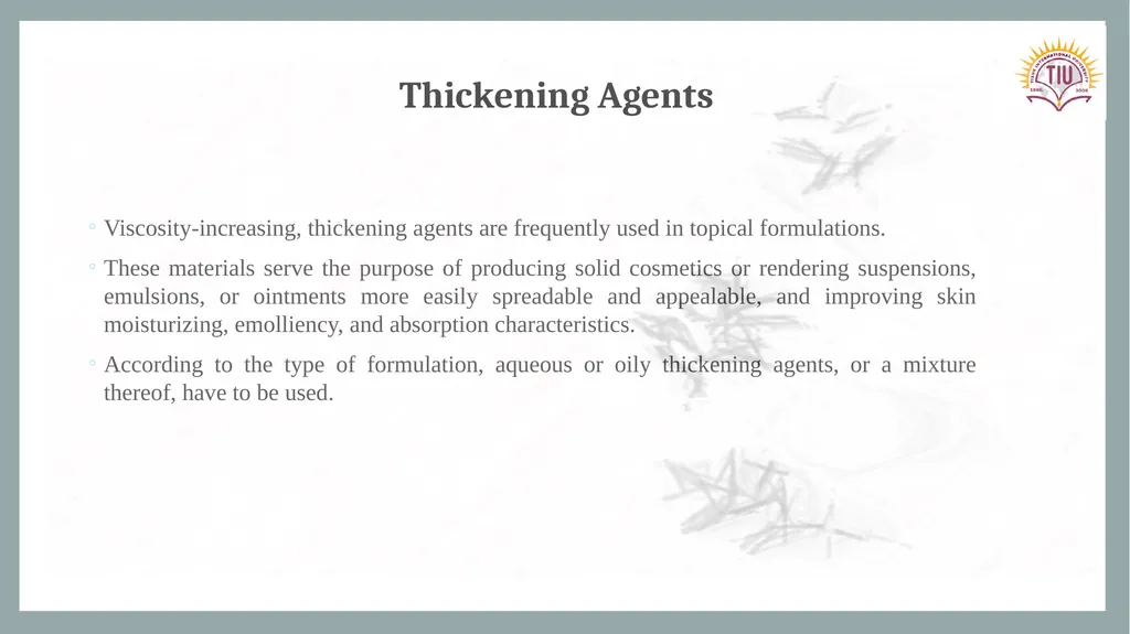 PHYTOCOSMETICS PHAR 535 Dr. ESRA TARIQ Formulation - slide 6 of 15