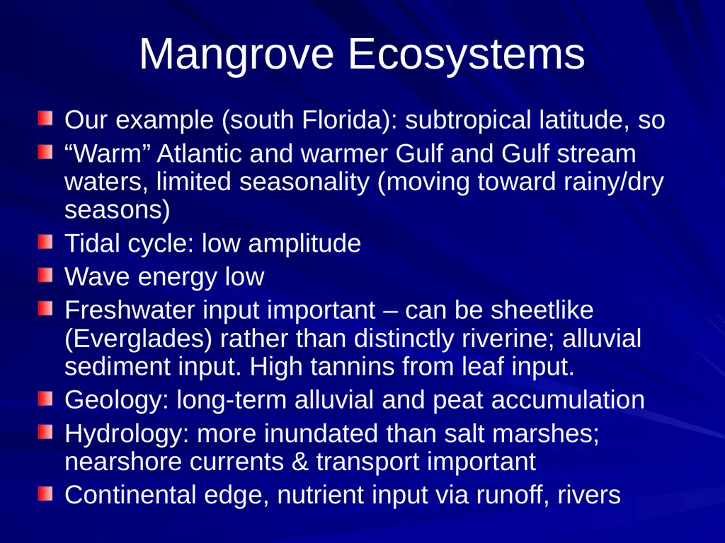 Coastal Ecosystems: Salt Marshes and Mangroves - slide 14 of 22