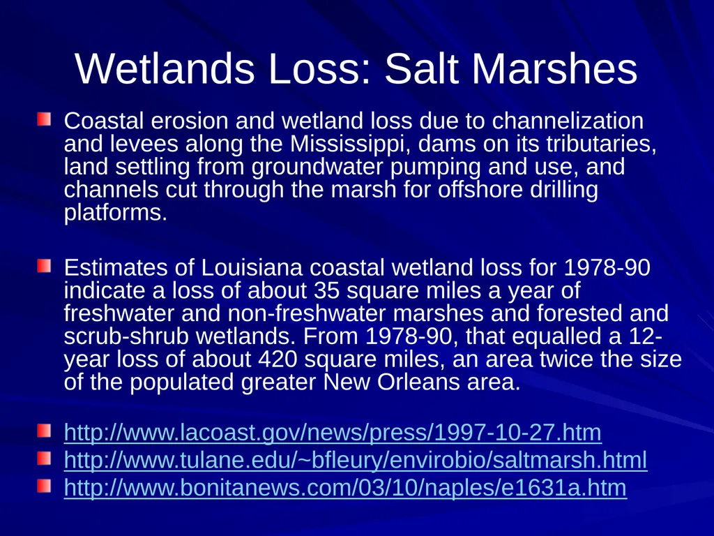 Coastal Ecosystems: Salt Marshes and Mangroves - slide 12 of 22