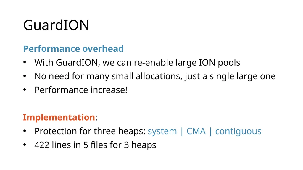 GuardION: Practical Mitigation of DMA-based - slide 43 of 48