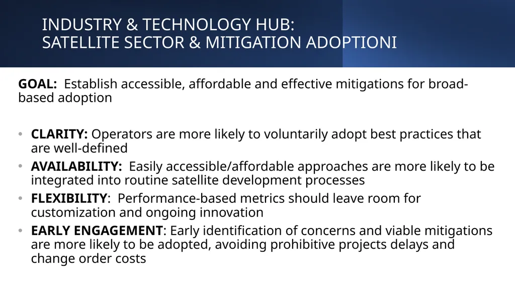 Industry & Technology Hub: Supporting Satellite - slide 6 of 9