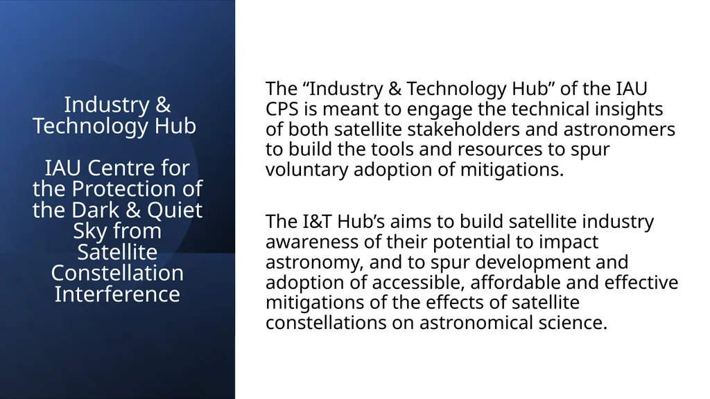 Industry & Technology Hub: Supporting Satellite - slide 4 of 9