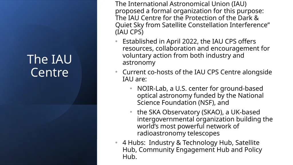 Industry & Technology Hub: Supporting Satellite - slide 3 of 9