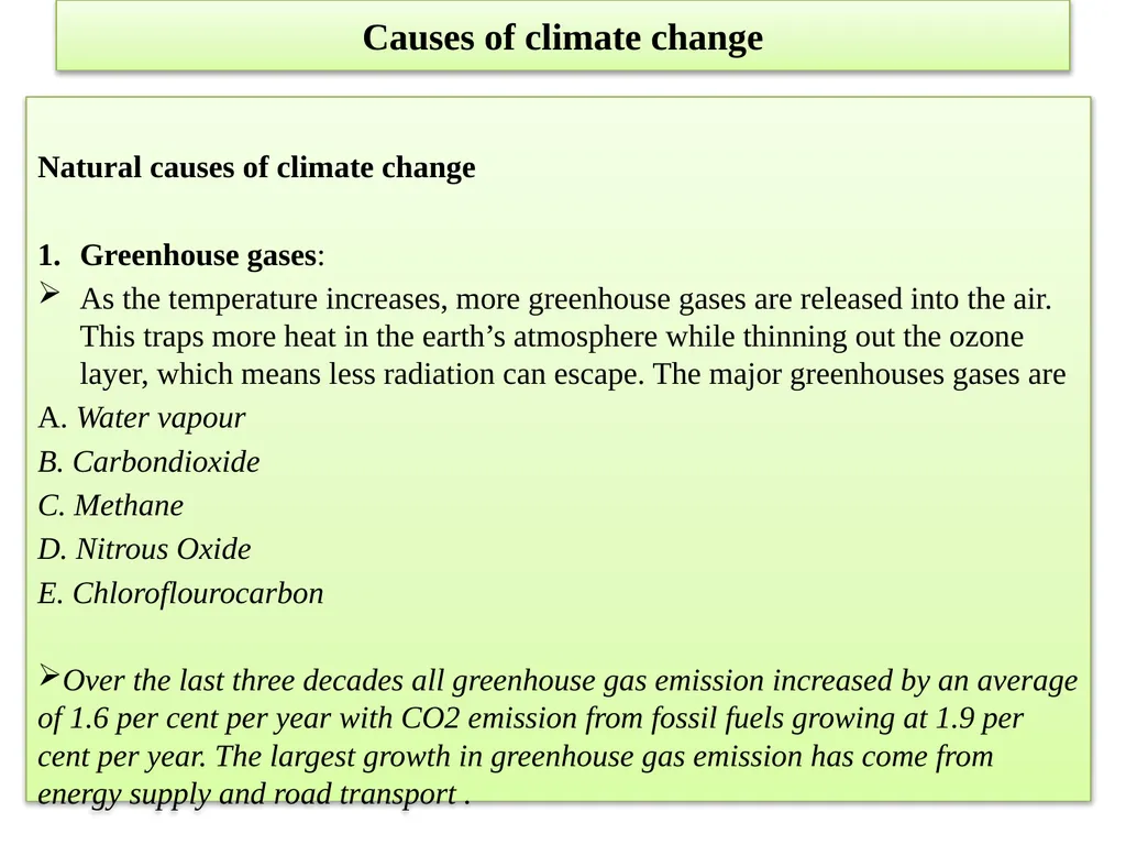 Unit 4 International Environmental problems - slide 3 of 12
